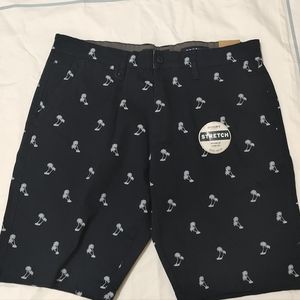 Men's 34 Navy palm tree Shorts